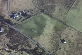 Oblique  low-level aerial view of  Big Sand, W of Gairloch, Wester Ross, looking E.