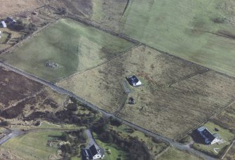 Oblique  low-level aerial view of  Big Sand, W of Gairloch, Wester Ross, looking E.