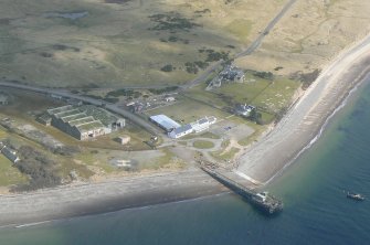 Aerial view of Nigg ferry on the north side, Cromarty Firth, looking N.