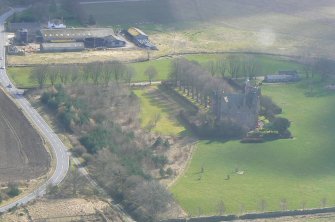 Aerial view of Castle Stuart, E of Inverness, looking S.