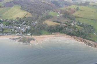 Aerial view of Rosemarkie, Black Isle, looking W.