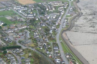 Aerial view of Ardersier, E of Inverness, looking S.