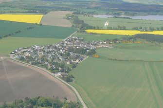 General oblique aerial view of the village of Hill of Fearn, Tarbat Ness, Easter Ross, looking NW.