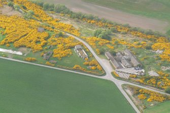 An oblique aerial view of part of RAF Tain, looking NW.