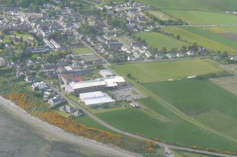 A oblique aerial view of Fortrose on the Black Isle, looking N.