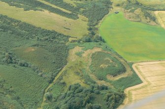 An oblique aerial view of Easter and Wester Rarichie, Tarbat Ness, looking NW.