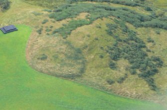 An oblique aerial view of Wester Rarichie, Tarbat Ness, looking N.