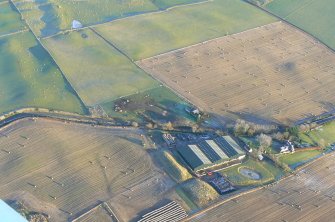 Aerial view of Leanaig Farm, outside Conon Bridge, Easter Ross, looking E.