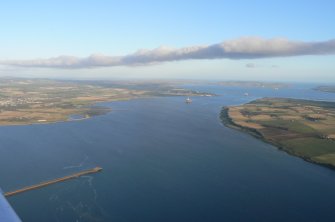 Oblique aerial view of NE part of Cromarty Firth, looking NE.