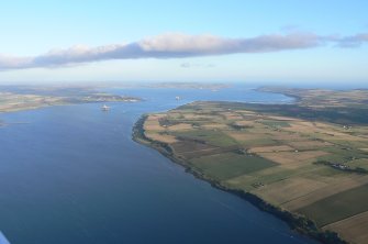 Oblique aerial view of NE part of Cromarty Firth and part of the Black Isle, Ross-shire, looking East.