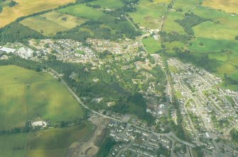 Aerial view of Muir of Ord, looking N.