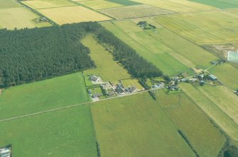 Aerial view of Wester Fisherton, near Dalcross, E of Inverness, looking SE.