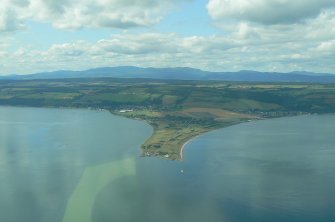 Aerial view of Chanonry Point and the Moray Firth, looking NW.