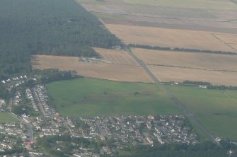 Aerial view of Delnies and Tradespark, Nairn, looking W.