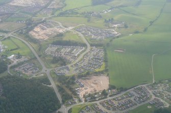 Aerial view of new housing development at Lochardil, Inverness, S of A8082, looking SE.