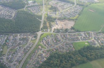 Aerial view of new housing development at Lochardil, Inverness, S of A8082, looking SE.