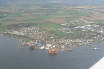 An oblique aerial view of Invergordon, Ross-shire, looking N.