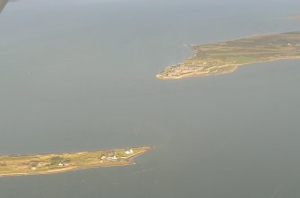 An oblique aerial view of Chanonry Point, Fortrose, Easter Ross and Fort George, Ardersier, Inverness, looking NE.