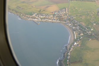 An oblique aerial view of Portmahomack, Tarbat Peninsula, looking NE.