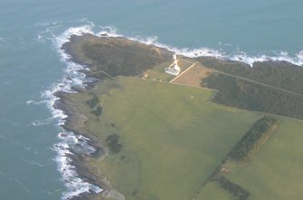 An oblique aerial view of Tarbat Ness, looking ESE.