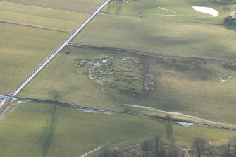 Aerial view of Mulchaich Easter township, Black Isle, looking SW.