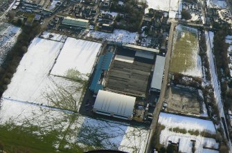 Aerial view of Victoria Park Stadium, Dingwall, looking SSW.