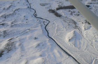 Aerial view of Cnoc a 'Mhuilinn, Strath Sgitheach, near Dingwall, Easter Ross, looking SW.