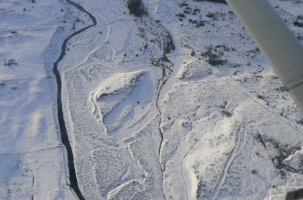 Aerial view of Cnoc a 'Mhuilinn, Strath Sgitheach, near Dingwall, Easter Ross, looking SW.