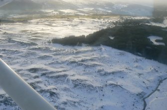 Aerial view of Heights of Brae, near Dingwall, Easter Ross, looking SW.