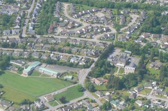 Aerial view of Lochardil Primary School, Inverness, looking NW.