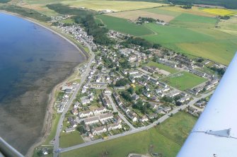 Aerial view of Ardersier and the Moray Firth, looking N.