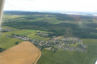 Aerial view of Culbokie, Black Isle, looking S.