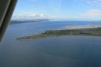 Aerial view of Ardersier, Fort George, the Moray Firth and Black Isle, looking N.