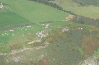 Aerial view of battery on the North Sutor, Tarbat peninsula, looking NE.