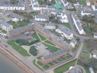 Aerial view of Cromarty Hemp works, looking E.