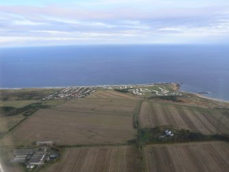 Aerial view of Embo, East Sutherland, looking SE.