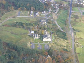 Aerial view of Drummuie, Golspie, East Sutherland, looking NE.