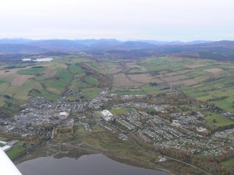 Aerial view of Dingwall, looking W.