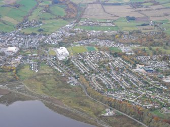 Close aerial view of Dingwall, looking W.