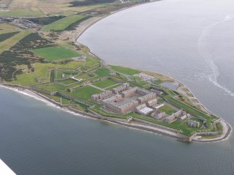 Aerial view of Fort George, near Inverness, looking SE.