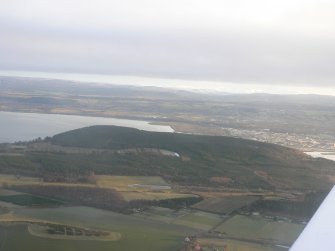 Aerial view of Drumsmittal and Ord Hill, Black Isle, looking SE.