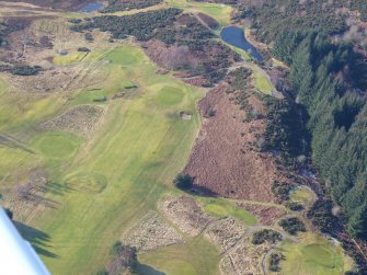 Aerial view of Strathpeffer Golf Course, Easter Ross, looking W.