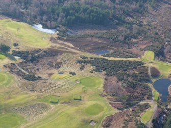 Aerial view of Strathpeffer Golf Course, Easter Ross, looking SW.