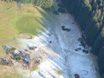 Aerial view of Strathpeffer Golf Course, Easter Ross, looking N.