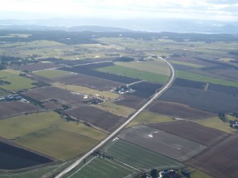Aerial view of A9 on Black Isle, looking S.