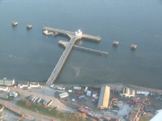 Aerial view of Invergordon East Pier, Cromarty Firth, looking SE.