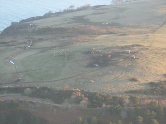 Aerial view of observation post South Sutor, Cromarty, looking SE.