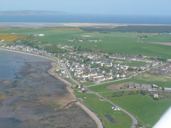 Aerial view of Ardersier and the Moray Firth, looking NNE.