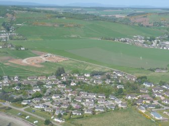 Aerial view of Fortrose Bay, Black Isle, looking N.