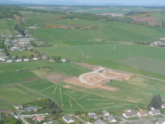 Aerial view of new housing development Fortrose, Black Isle, looking N.